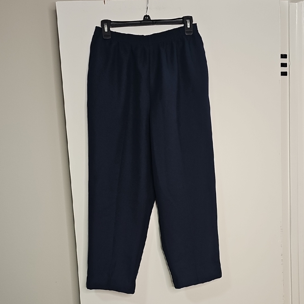 Alfred Dunner Navy Sweatpants